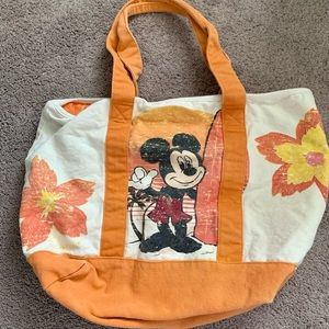 Mickey Mouse canvas beach bag